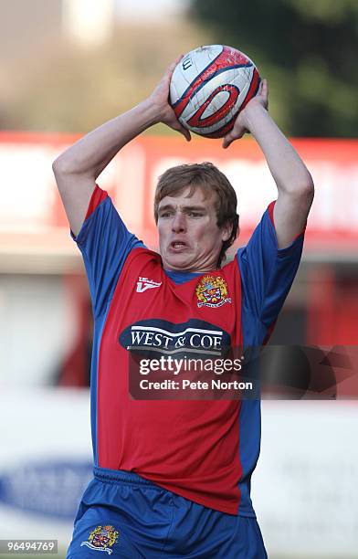 Damien McCrory of Dagenham & Redbridge in action during the Coca Cola League Two Match between Dagenham & Redbridge and Northampton Town at the...