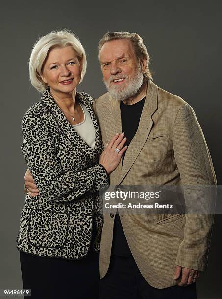 John and Doris Naisbitt pose during a portrait session at the Digital Life Design conference at HVB Forum on January 25, 2010 in Munich, Germany. DLD...