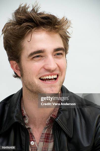 Robert Pattinson at "The Twilight Saga: New Moon" press conference at Four Seasons Hotel on November 6, 2009 in Beverly Hills, California.