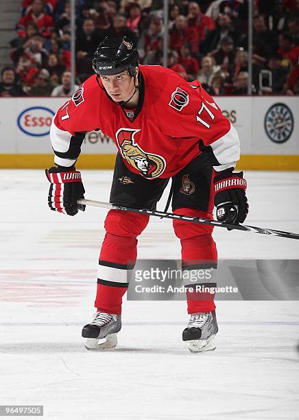 Filip Kuba of the Ottawa Senators skates against the Montreal Canadiens at Scotiabank Place on January 30, 2010 in Ottawa, Ontario, Canada.