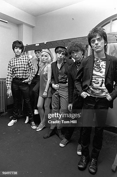 Drummer Clem Burke, keyboardist Jimmy Destri, singer Debbie Harry, guitarist Chris Stein, bassist Nigel Harrison and guitarist Frank Infante of...