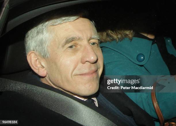 Justice Secretary Jack Straw leaves the Iraq Inquiry on February 8, 2010 in London, England. Mr Straw was Secretary of State for Foreign and...