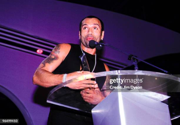 David Morales accepts an award at the 2000 Dancestar Awards at Alexandra Palace on June 1, 2000 in London, England.