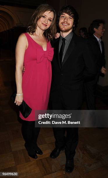 Anne-Marie Duff and James McAvoy attend the London Evening Standard British Film Awards 2010, at The London Film Museum on February 8, 2010 in...