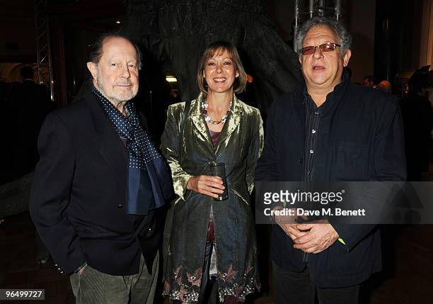 Nicolas Roeg, Jennifer Agutter and Jeremy Thomas attend the London Evening Standard British Film Awards 2010, at The London Film Museum on February...