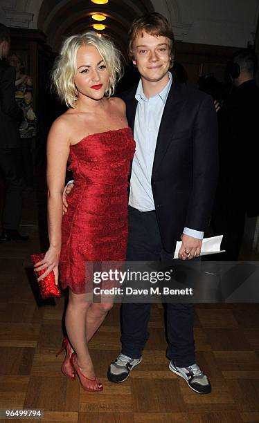 Jaime Winstone and Alfie Allen attend the London Evening Standard British Film Awards 2010, at The London Film Museum on February 8, 2010 in London,...