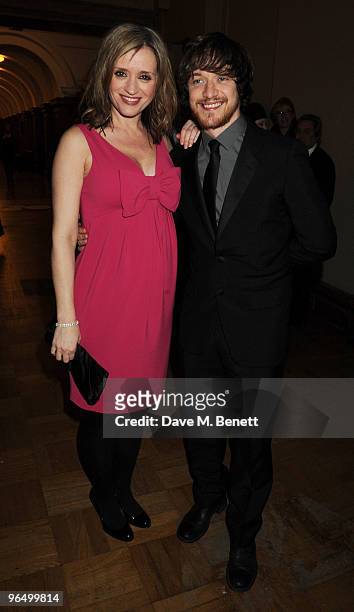 Anne-Marie Duff and James McAvoy attend the London Evening Standard British Film Awards 2010, at The London Film Museum on February 8, 2010 in...