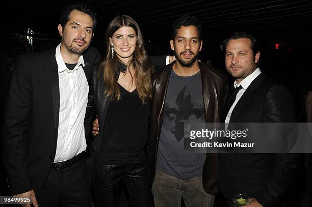 Guy Oseary, Michelle Alves and David Blaine attends the Dolce & Gabbana and The Cinema Society Celebration for Madonna and the cast of "Filth and...