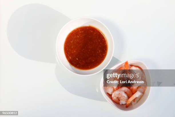 shrimp cocktail - lori andrews stock pictures, royalty-free photos & images