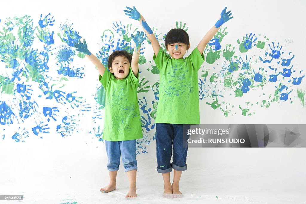 Child with family