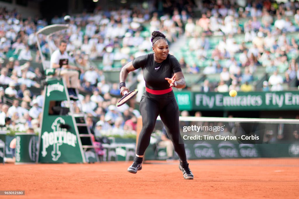 2018 French Open Tennis Tournament. Roland Garros. Paris. France.