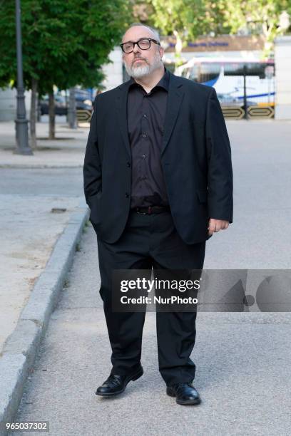 Alex de la Iglesia attends a fund raiser event for Spanish NGO Proactiva Open Arms, dedicated to sea rescue of migrants, in Madrid, Spain, 31 May...