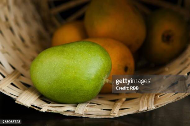 green alphonso mango - alphonso mango stock pictures, royalty-free photos & images