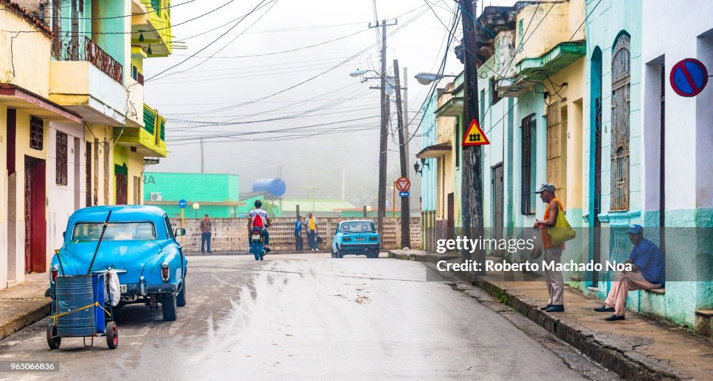 A foggy morning in the city, Santa Clara, Cuba