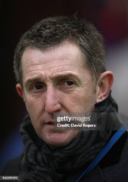 Jonathan Davies looks on prior to the RBS Six Nations Championship match between Scotland and France at Murrayfield Stadium on February 7, 2010 in...