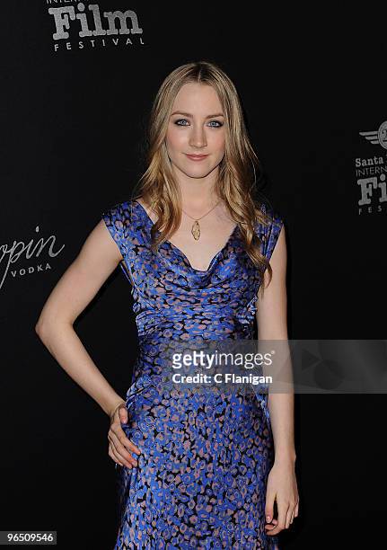 Actress Saoirse Ronan attends the Chopin Virtuosos awards ceremony during the 2010 Santa Barbara International Film Festival on February 7, 2010 in...