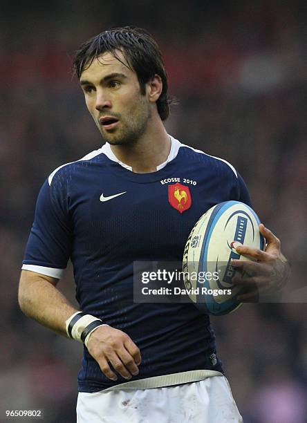 Morgan Parra of France looks on during the RBS Six Nations Championship match between Scotland and France at Murrayfield Stadium on February 7, 2010...