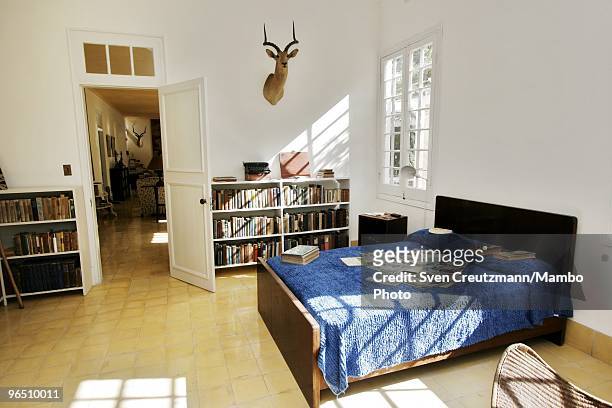 Hunting trophies hang on the walls of Ernest Hemingway�s house at the Finca Vigia, on January 6, 2007 in Havana, Cuba. The Hemingway Finca Vigia, now...
