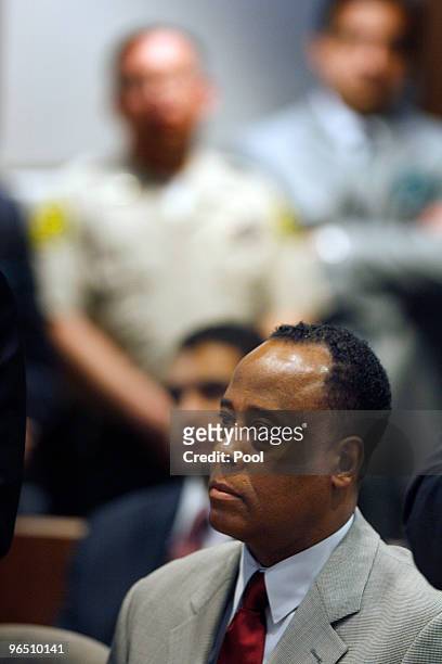 Dr. Conrad Murray is arraigned in the County of Los Angeles Airport Branch Courthouse on a charge of involuntary manslaughter in connection with the...