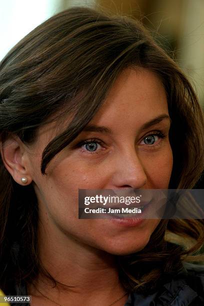 Polish actress Dominika Paleta attends the opening of the Bikram Yoga Studio at the Bikram Yoga Santa Fe on February 8, 2010 in Mexico City, Mexico.