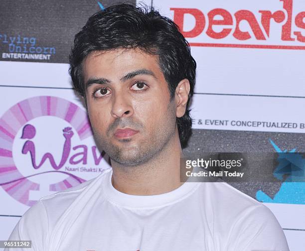 Harman Baweja at a press conference in Mumbai on February 6, 2010.