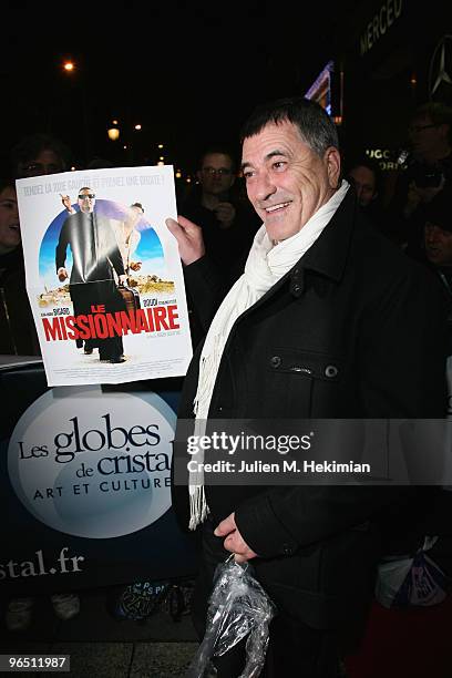 Jean-Marie Bigard attends the Globe de Cristal ceremony at Le Lido on February 8, 2010 in Paris, France.