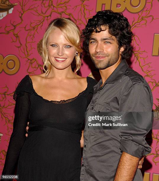 Malin Akerman and Adrian Grenier