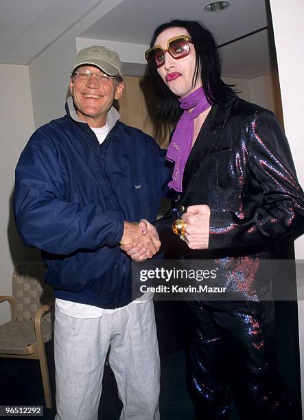 David Letterman and Marilyn Manson