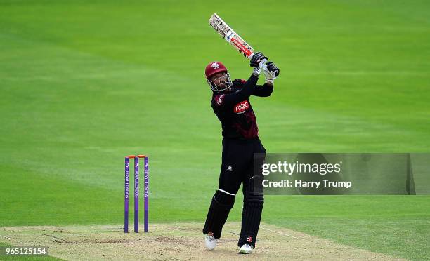 Peter Trego of Somerset bats during the Royal London One-Day Cup match between Somerset and Gloucestershire at The Cooper Associates County Ground on...