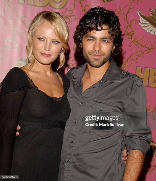 Malin Akerman and Adrian Grenier