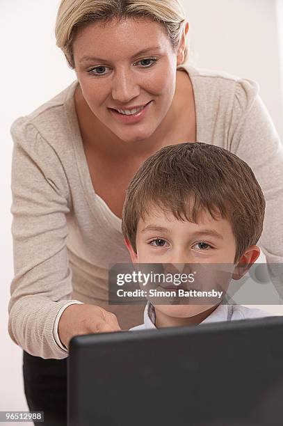 Computer Screen With Child 1,621 Parent And Child Computer Screen Stock Photos, High-Res Pictures ...