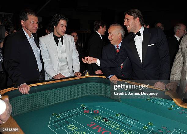 New York Ranger players Michael Del Zotto and Henrik Lundqvist host New York Rangers Casino Night benefit for the Garden of Dreams Foundation at...