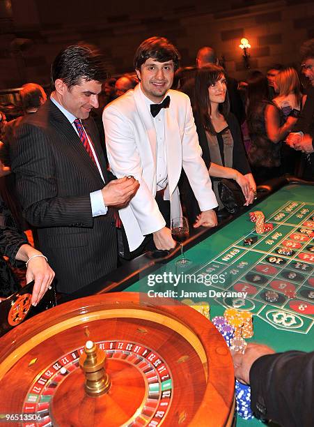 New York Ranger player Enver Lisin hosts New York Rangers Casino Night benefit for the Garden of Dreams Foundation at Gotham Hall on February 8, 2010...