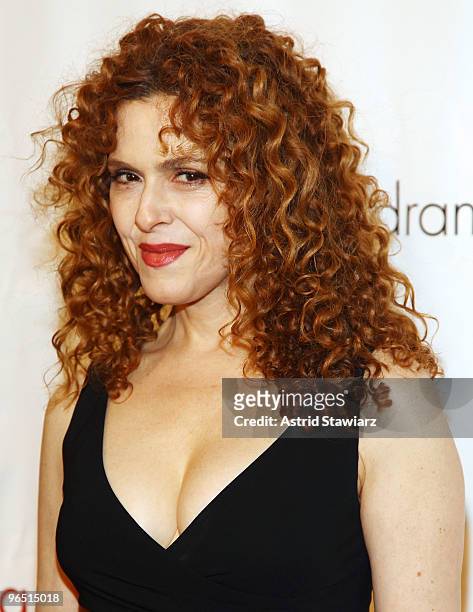 Actress Bernadette Peters attends the 2010 Drama League "A Musical Celebration Of Broadway" All-Star Benefit Gala at The Pierre Hotel on February 8,...
