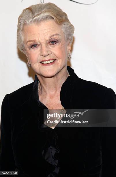 Actress Angela Lansbury attends the 2010 Drama League "A Musical Celebration Of Broadway" All-Star Benefit Gala at The Pierre Hotel on February 8,...