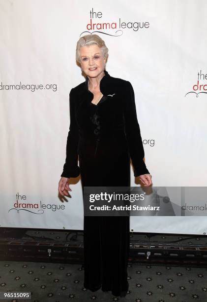 Actress Angela Lansbury attends the 2010 Drama League "A Musical Celebration Of Broadway" All-Star Benefit Gala at The Pierre Hotel on February 8,...