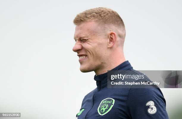 Dublin , Ireland - 1 June 2018; James McClean during Republic of Ireland training at the FAI National Training Centre in Abbotstown, Dublin.