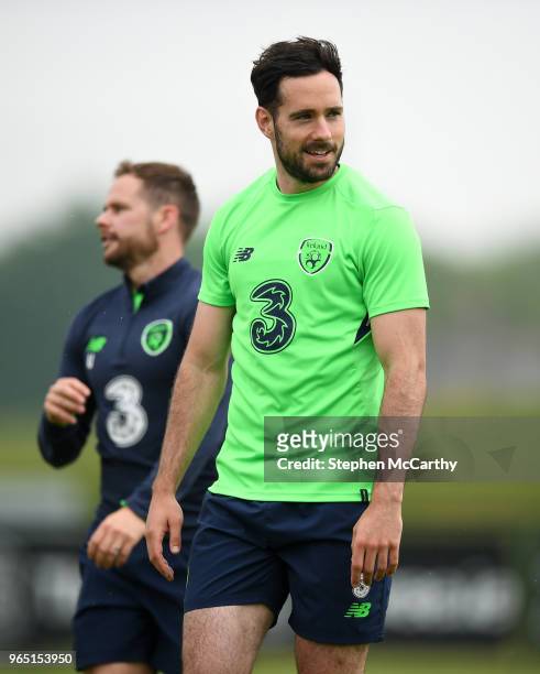 Dublin , Ireland - 1 June 2018; Greg Cunningham during Republic of Ireland training at the FAI National Training Centre in Abbotstown, Dublin.