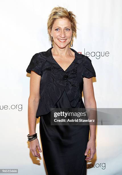 Actress Edie Falco attends the 2010 Drama League "A Musical Celebration Of Broadway" All-Star Benefit Gala at The Pierre Hotel on February 8, 2010 in...