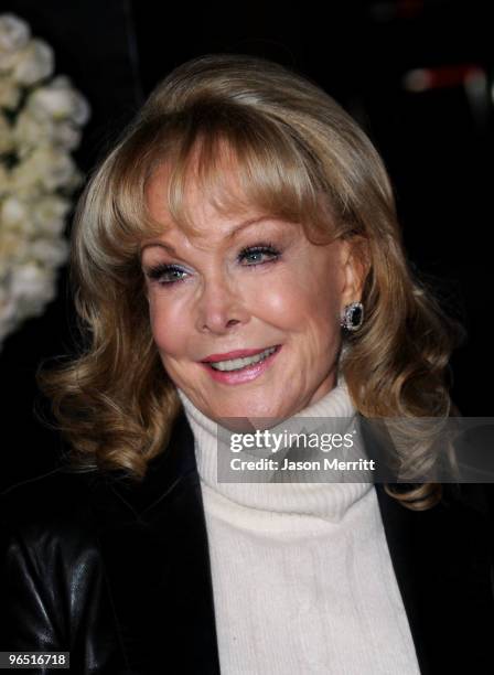 Actress Barbara Eden arrives at the premiere of New Line Cinema's "Valentine's Day" at Grauman's Chinese Theatre on February 8, 2010 in Hollywood,...