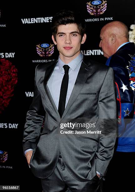 Actor Carter Jenkins arrives at the premiere of New Line Cinema's "Valentine's Day" at Grauman's Chinese Theatre on February 8, 2010 in Hollywood,...