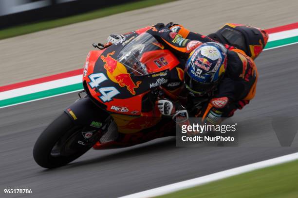 Miguel Oliveira of Red Bull KTM Ajo of Moto 2 during the Free Practice 1 of the Oakley Grand Prix of Italy, at International Circuit of Mugello, on...