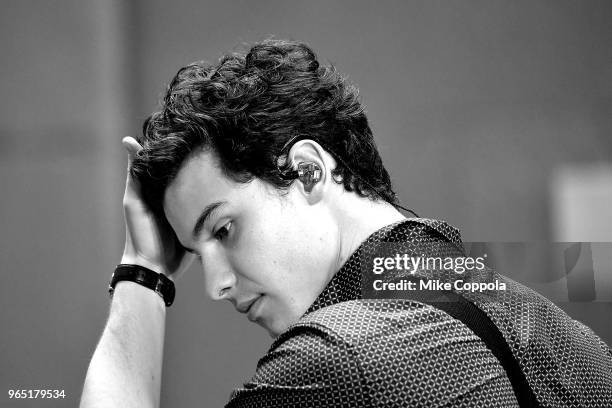 Musician Shawn Mendes performs on NBC's "Today" at Rockefeller Plaza on June 1, 2018 in New York City.