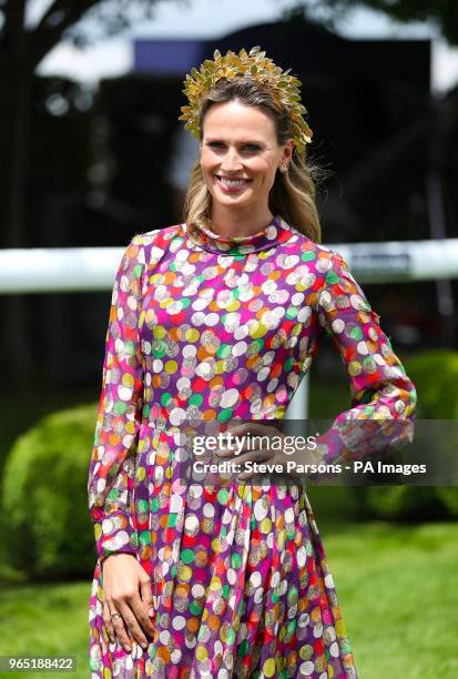 Racing Presenter Francesca Cumani during ladies day of the 2018 Investec Derby Festival at Epsom Downs Racecourse, Epsom.
