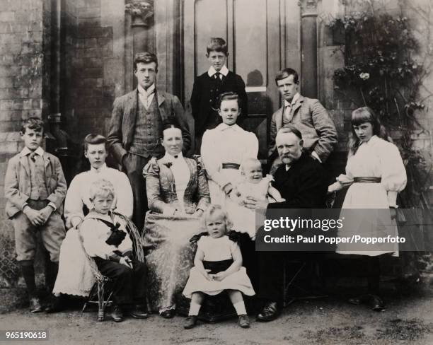 Reverend Henry Foster with his family at Malvern College circa 1891. Back row : Harry, Reginald , Bill. Middle row: Basil, Mable, Sophia , Jessie,...