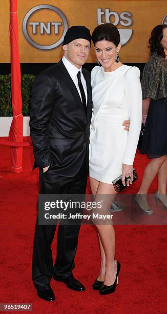 Actors Michael C. Hall and Jennifer Carpenter attend the 16th Annual Screen Actors Guild Awards at The Shrine Auditorium on January 23, 2010 in Los...