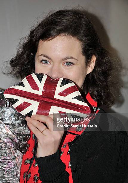 Jasmine Guinness attends the opening of Lulu Guinness' first temporary fashion store shop - 'Kissed by Lulu Guinness' on February 8, 2010 in London,...