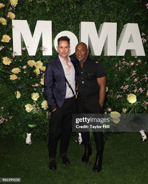 Bob Faust and Nick Cave attend the 2018 Party in the Garden at Museum of Modern Art on May 31, 2018 in New York City.