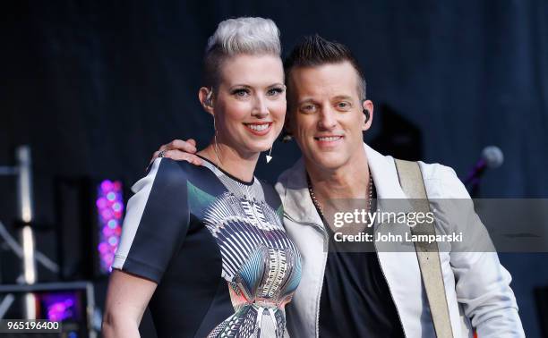 Shawna Thompson and Keifer Thompson of Thompson Square perform on "Fox & Friends" summer concert on June 1, 2018 in New York City.