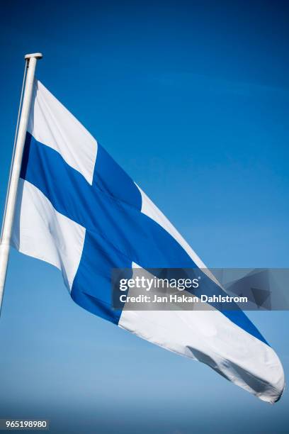 finnish flag - finish flag stock pictures, royalty-free photos & images